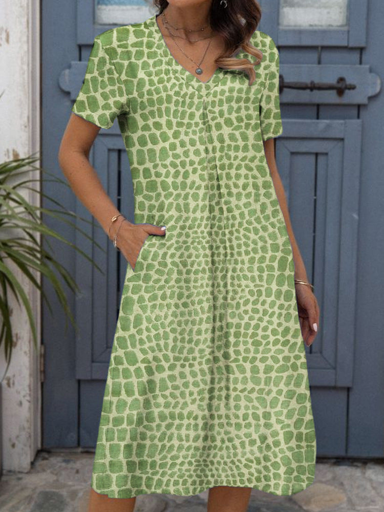 Robe Digitale Ample et Tendance pour Femme avec Imprimés