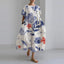 Robe Mode Courte Ample à Col Rond et Imprimé Fantaisie