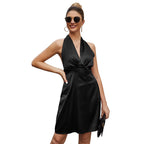 Robe de printemps pour femmes Robe dos nu pour femmes