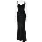 Robe sirène dos nu pour femme