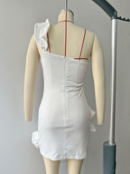 Women's Ruffled Bud Waist Dress