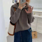 Pull à col roulé épais pour femme, polyvalent