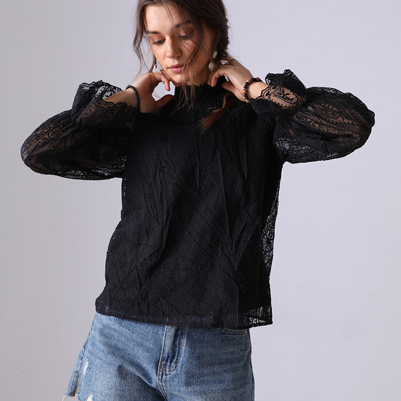 Chemise Mode Femme Broderie Creuse