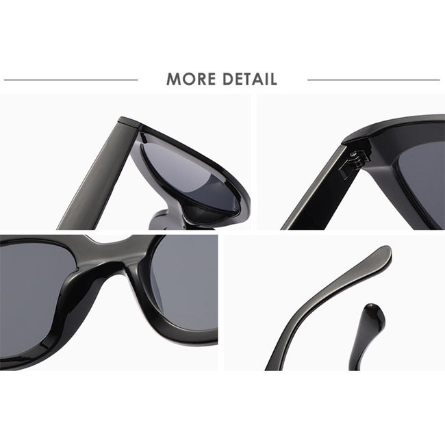 Nouvelles Grandes Lunettes de Soleil à Monture pour Femme Main Image