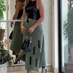 Nouvelle Robe Courte Halter à la Mode d'Été Ensemble Deux Pièces Jupe Tendance
