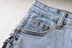 Short en jean pour femme, tendance et personnalisé, avec nœud
