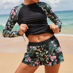 Maillot de Bain Bikini Femme à Imprimé Numérique avec Fente