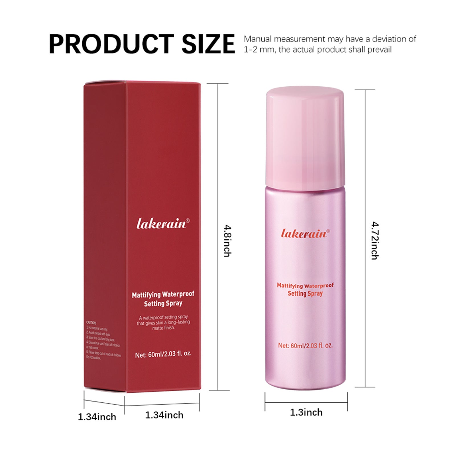 Spray fixateur de maquillage longue tenue effet mat imperméable