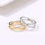 Bague Bohème Vintage Croisée en Or pour Femme Mariage