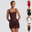 Robe bustier d'été sans manches gracieuse robes courtes pour soirée mariage vêtements de soirée
