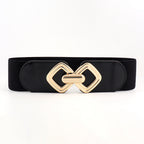 Décoration de joint de taille large pour femme avec ceinture élastique