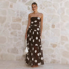 Longue robe en maille tendance pour femme