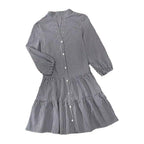 Robe ample simple à carreaux pour femme