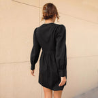 Robe Femme Manches Bouffantes Tendance