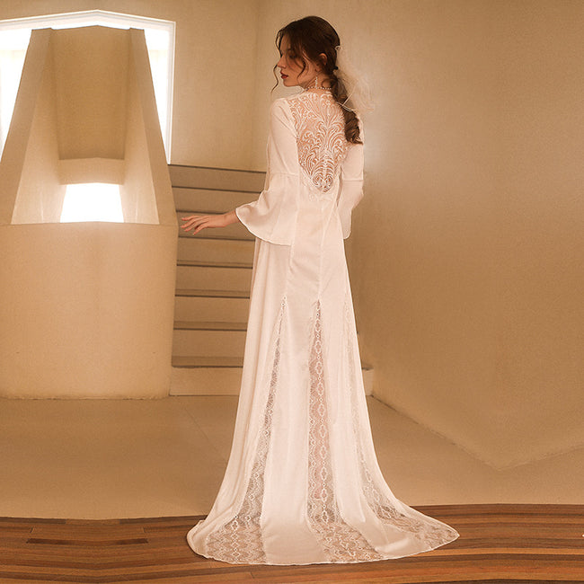 Robe longue de mariée pour femme Hover Image