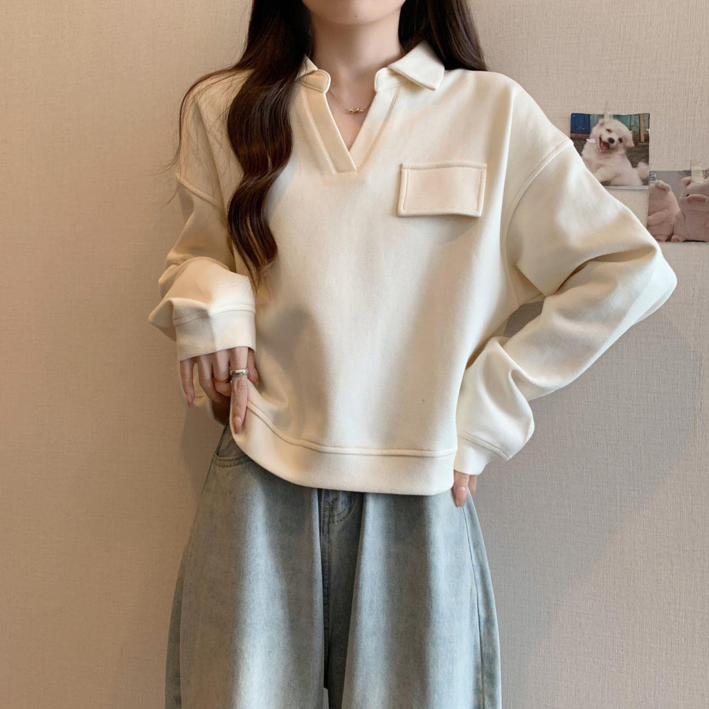 Pull rétro artistique pour femme, automne