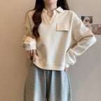 Pull rétro artistique pour femme, automne
