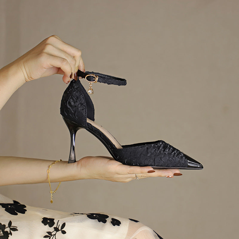 Escarpins polyvalents en satin antichoc pour femme