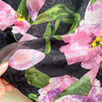 Chemise florale en tulle rétro française pour femmes, pour l'été