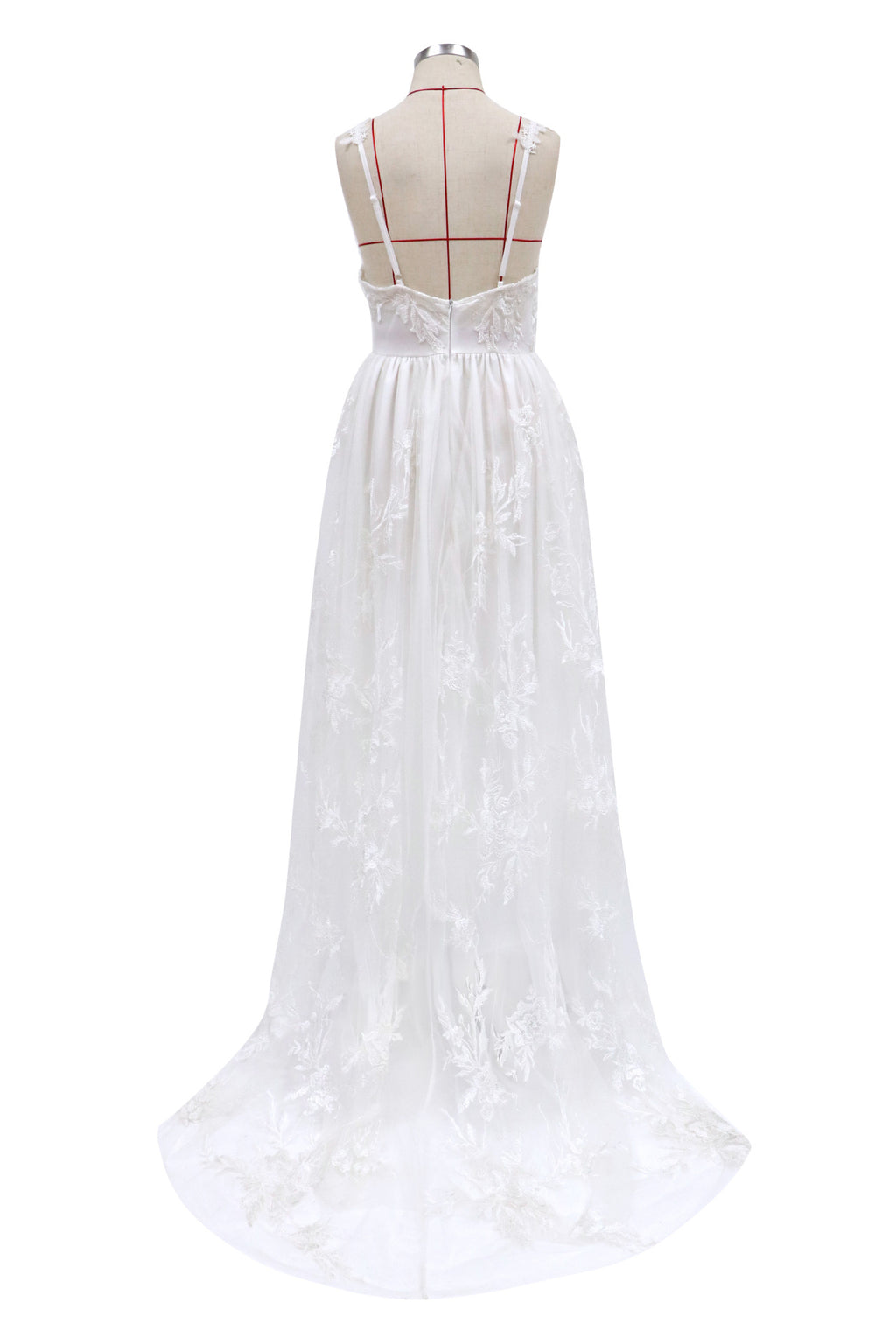 Robe de soirée de mariée sexy à bretelles