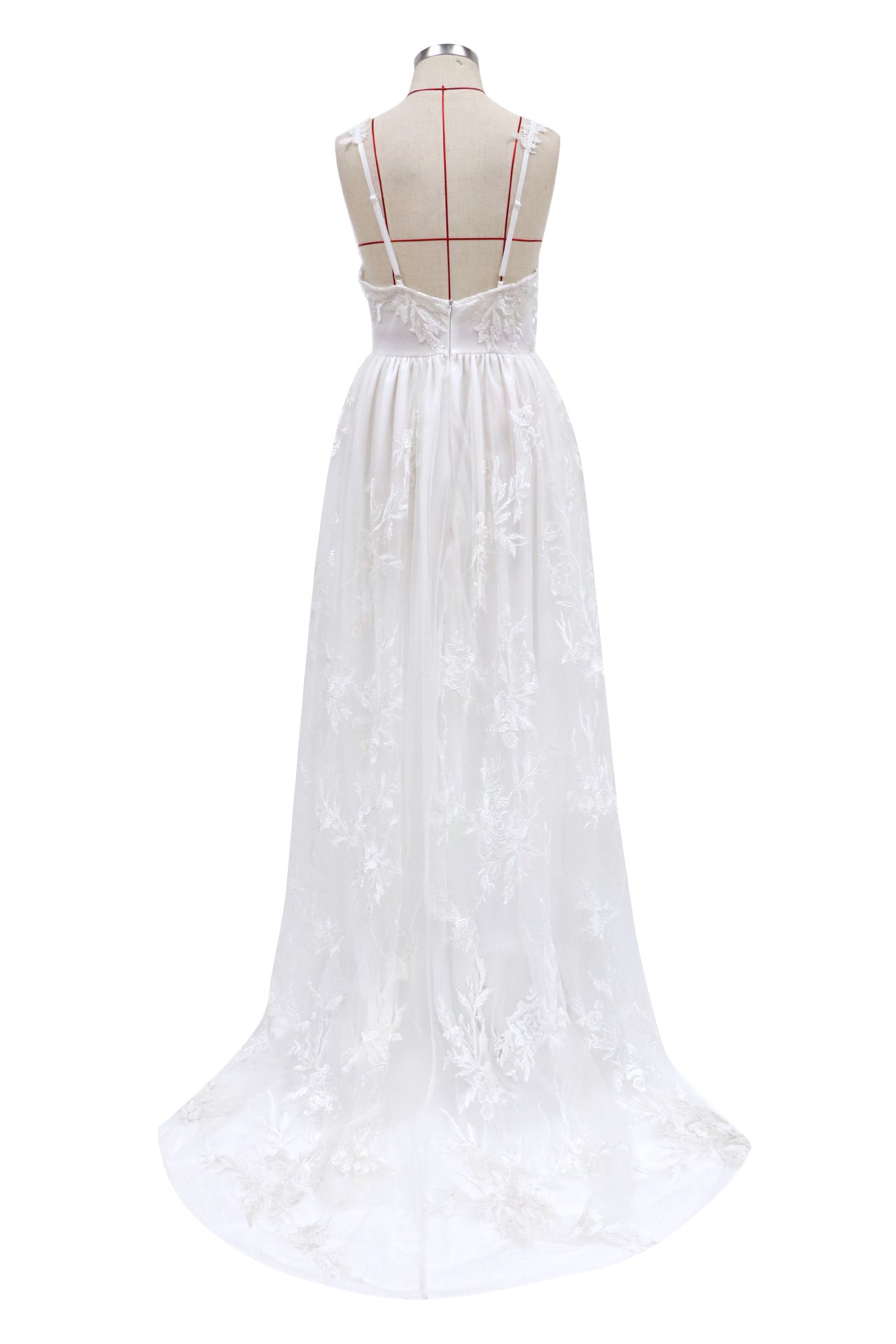 Robe de soirée de mariée sexy à bretelles