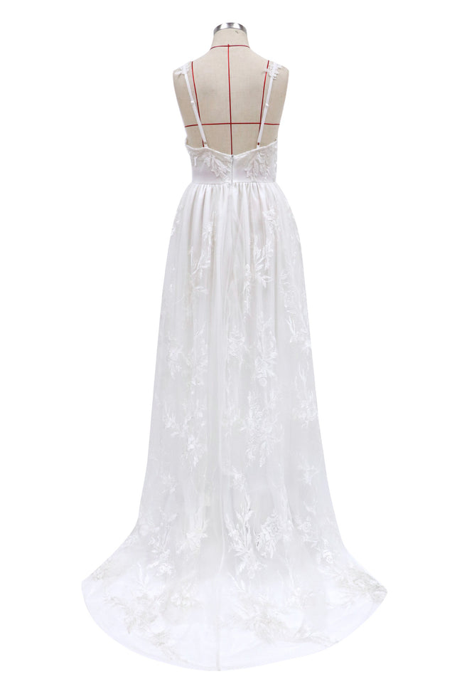 Robe de soirée de mariée sexy à bretelles Main Image