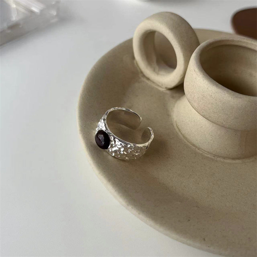 Bagues minimalistes en argent sterling 925 pour femmes, anneaux élégants vintage inaltérables