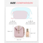 Grande trousse de maquillage matelassée à large ouverture