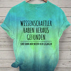 Dégradé d'impression effet coton pour T-shirts femme