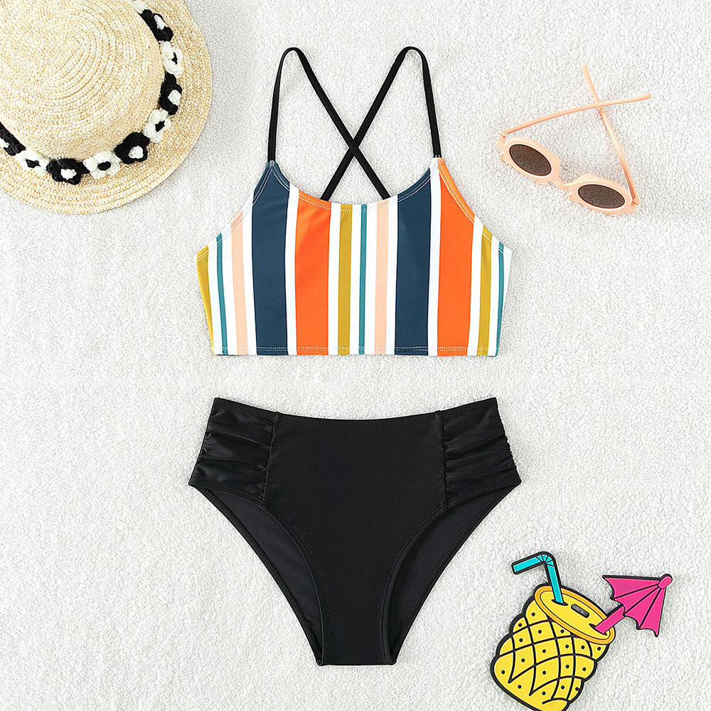 Maillot de bain deux pièces de plage pour fille