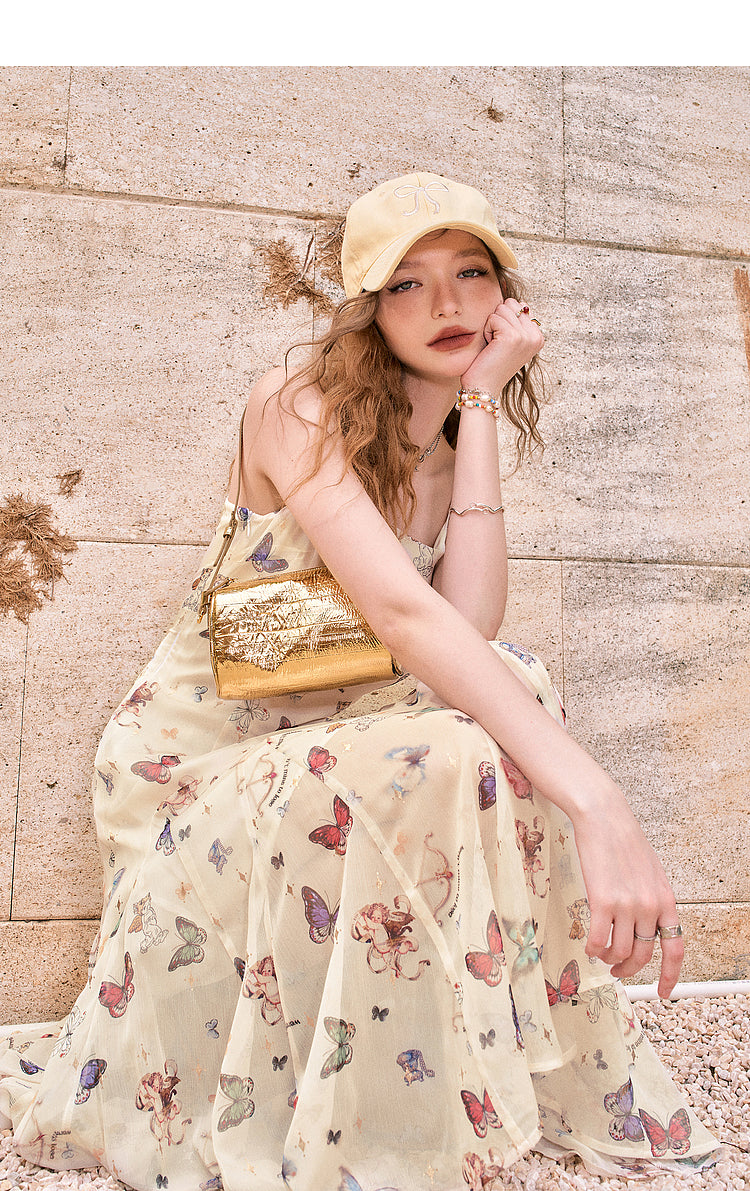Robe nuisette imprimée pour femme