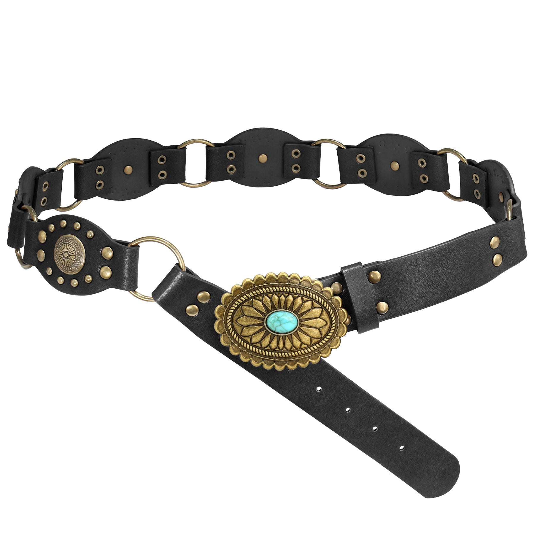 Ceinture creuse rétro européenne style artistique