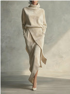 Robe élégante en daim pour femme