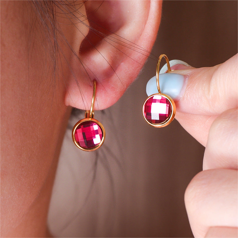 Bijoux Boucles d'oreilles en Cristal de Verre Autrichien Pendantes pour Femmes