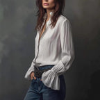 Chemise décontractée de style européen et américain pour femme