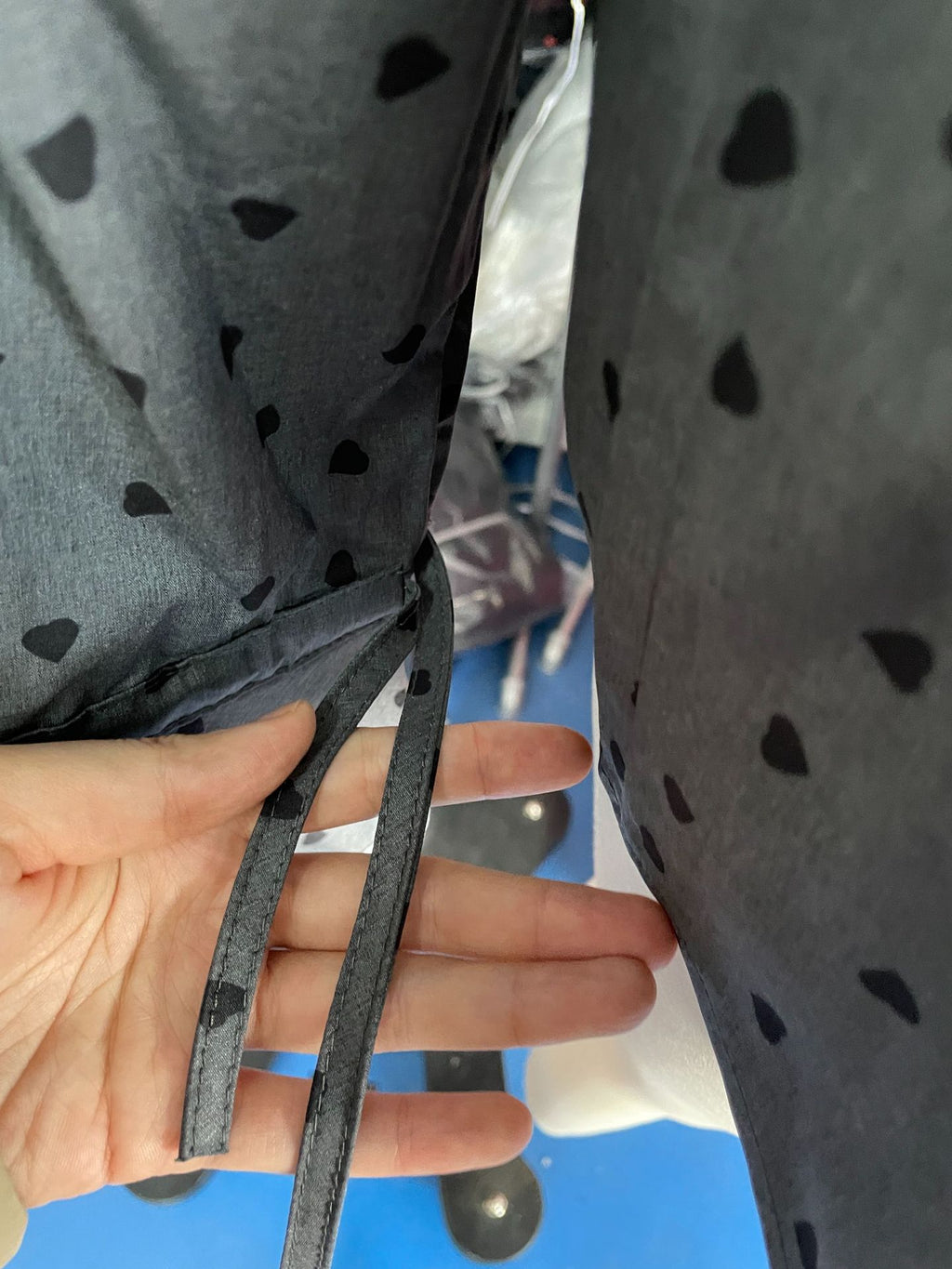 Chemise boutonnée élégante haut de gamme à imprimé cœur pour femme