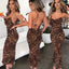 Robe longue ajustée à lacets imprimée