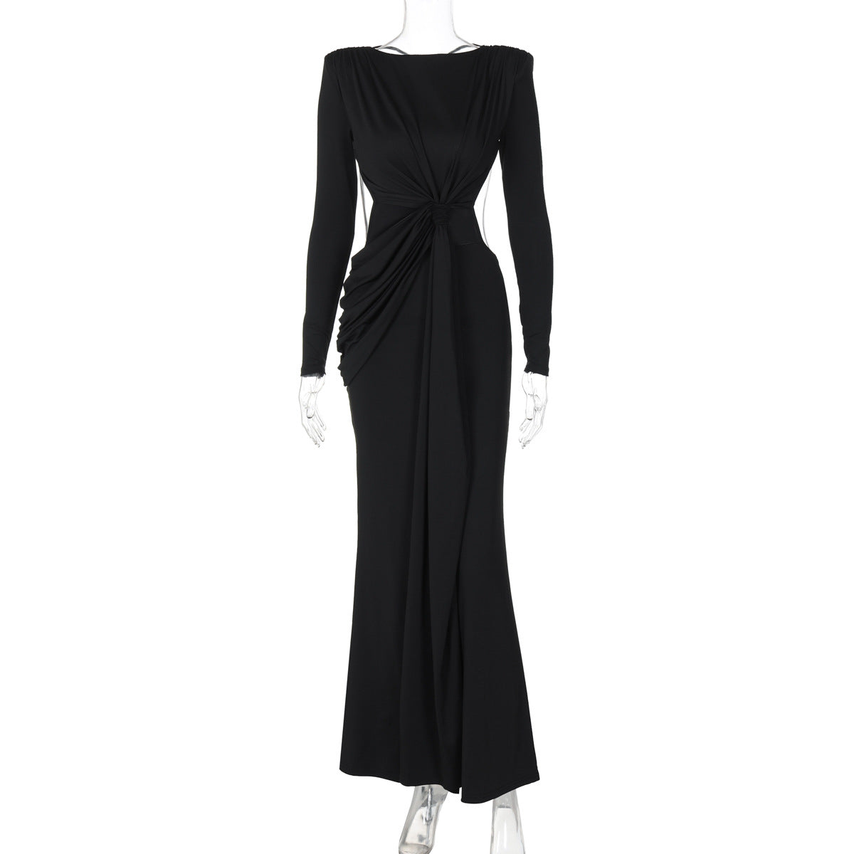 Robe amincissante à manches longues pour femme