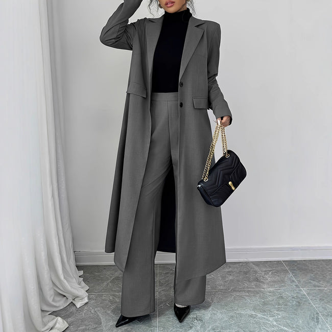 Ensemble deux pièces pantalon élégant et gracieux Hover Image