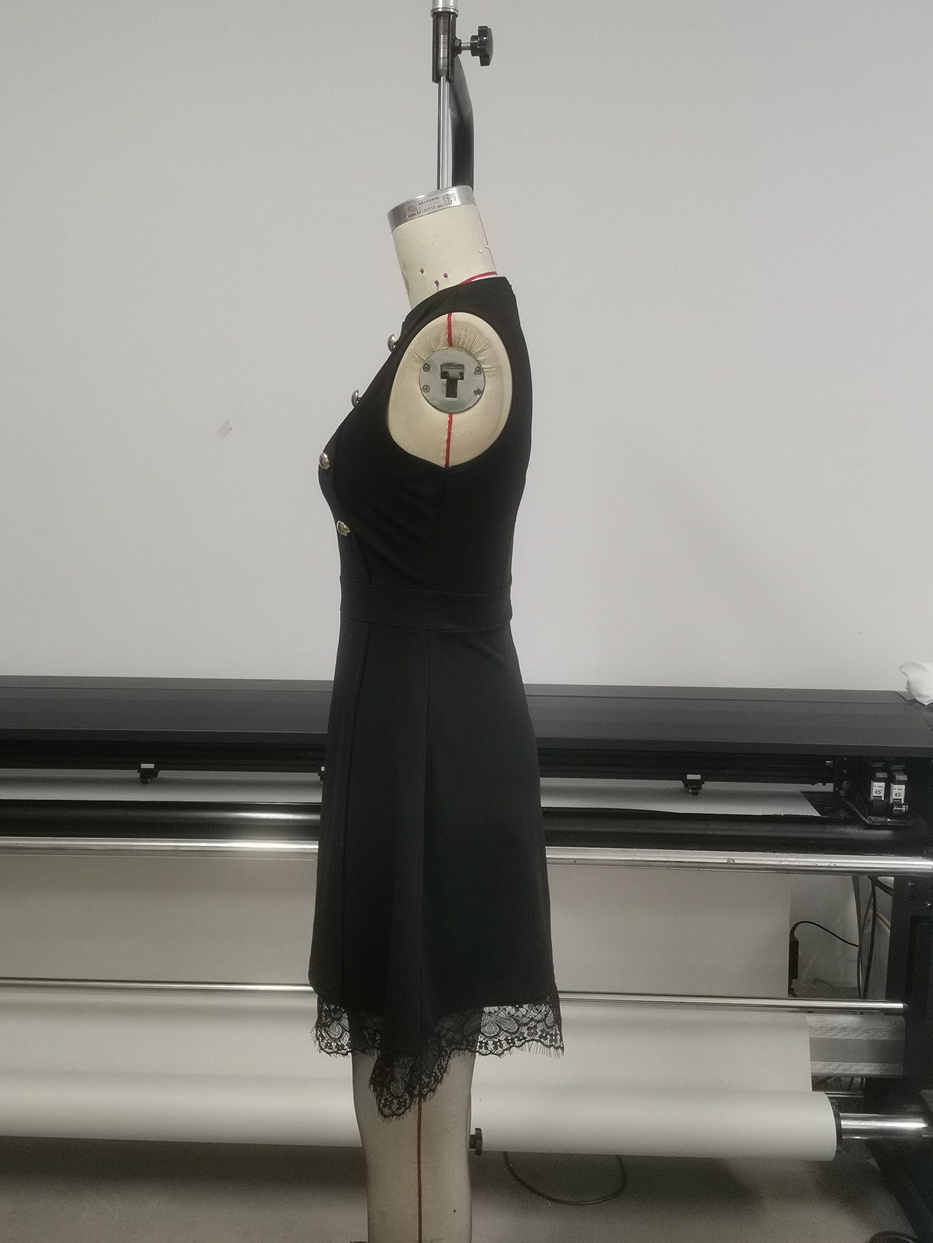 Robe simple sans manches décontractée pour femme