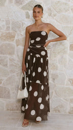 Longue robe en maille tendance pour femme