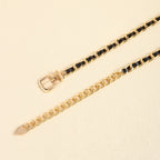 Chaîne de taille haute décontractée en métal pour femme Ceinture décorative polyvalente Chaîne fine avec costume de jupe Ceinture de corps