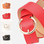 Ceinture pour femmes, boucle ardillon en alliage, boucle en forme de C