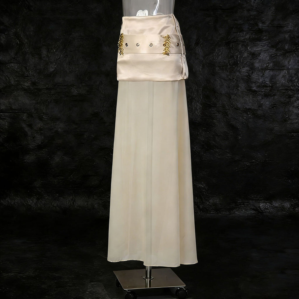 Jupe en satin vintage sexy et flatteuse pour femme