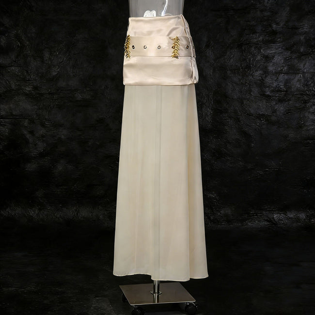 Jupe en satin vintage sexy et flatteuse pour femme Main Image