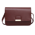 New Style Oily Leather Simple Shoulder Messenger Bag For Women