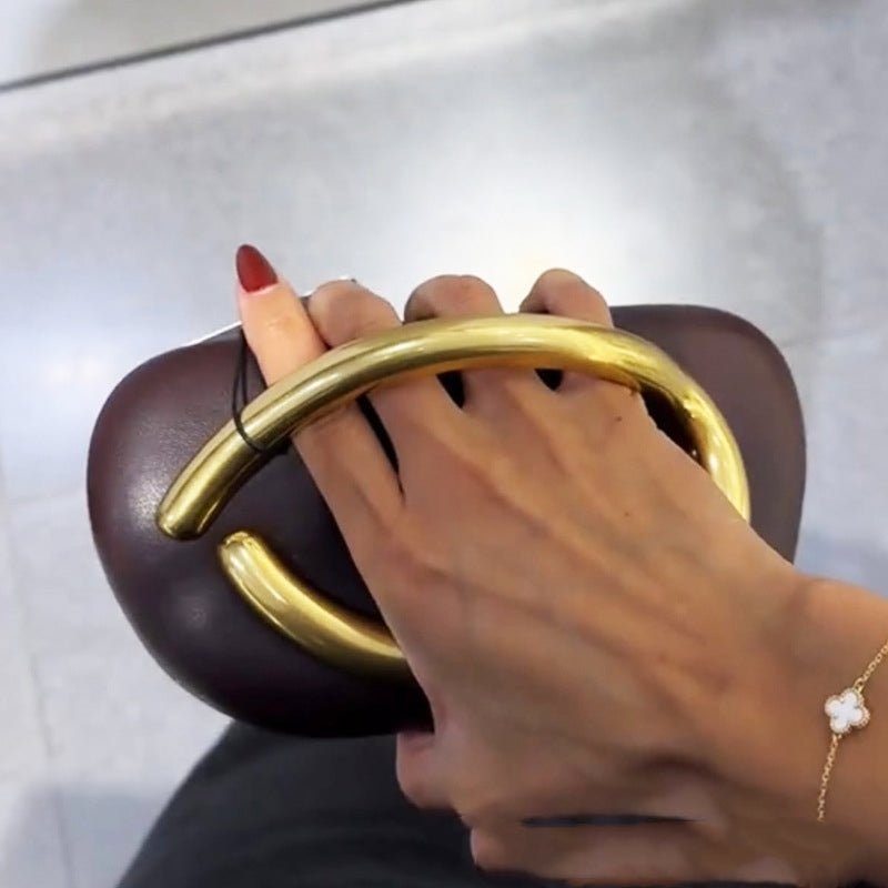 Sac de soirée à bandoulière rond classique européen et américain pour femme