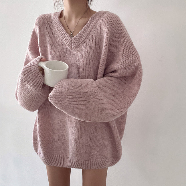 Fashion Long Sleeve Thermal Sweater Women Hover Image