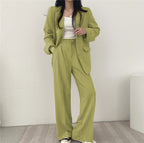 Ensemble tailleur décontracté style coréen pour femme