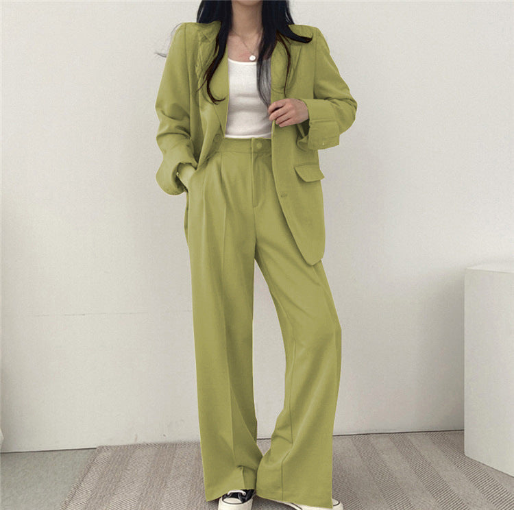 Ensemble tailleur décontracté style coréen pour femme